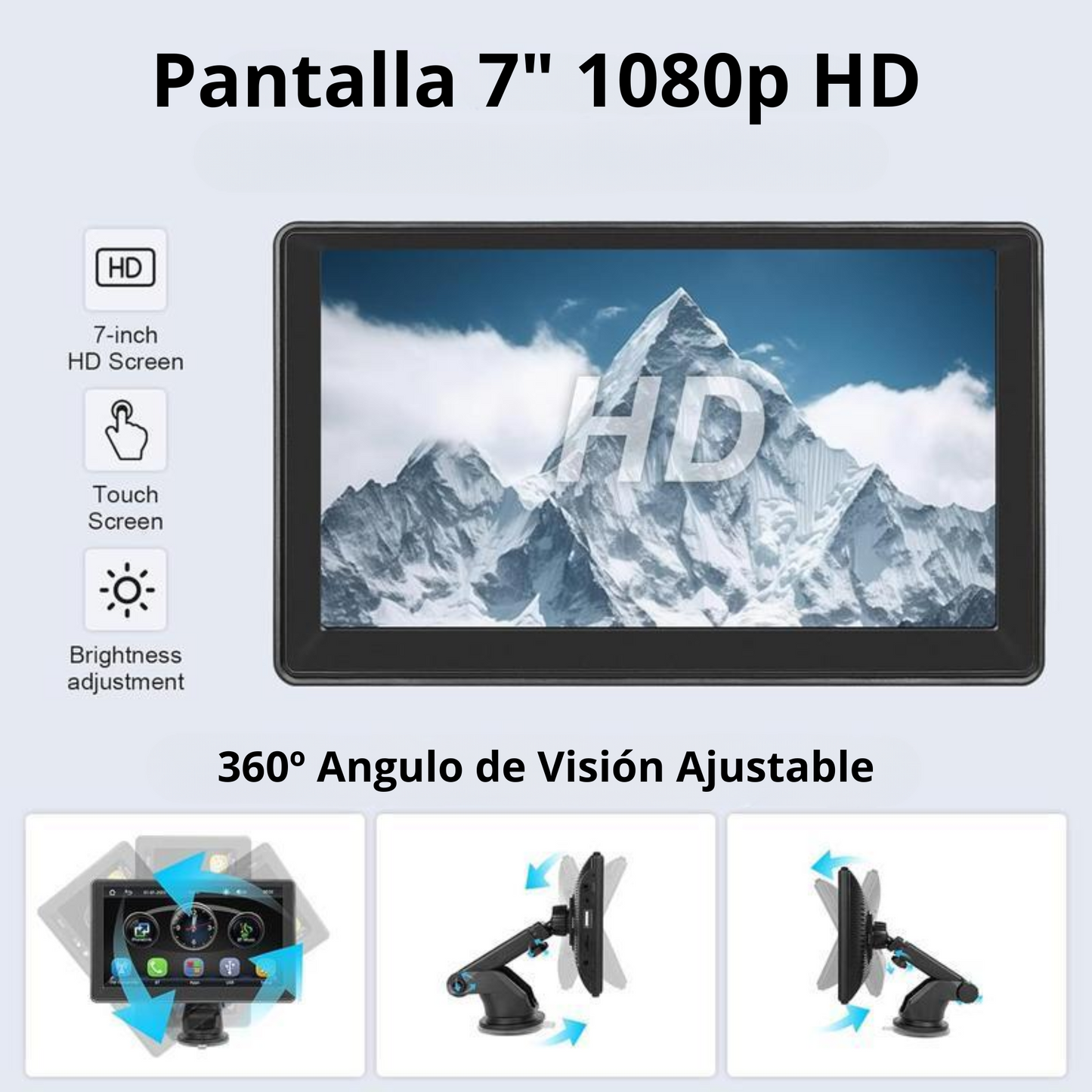 Pantalla táctil 7'' CarPlay